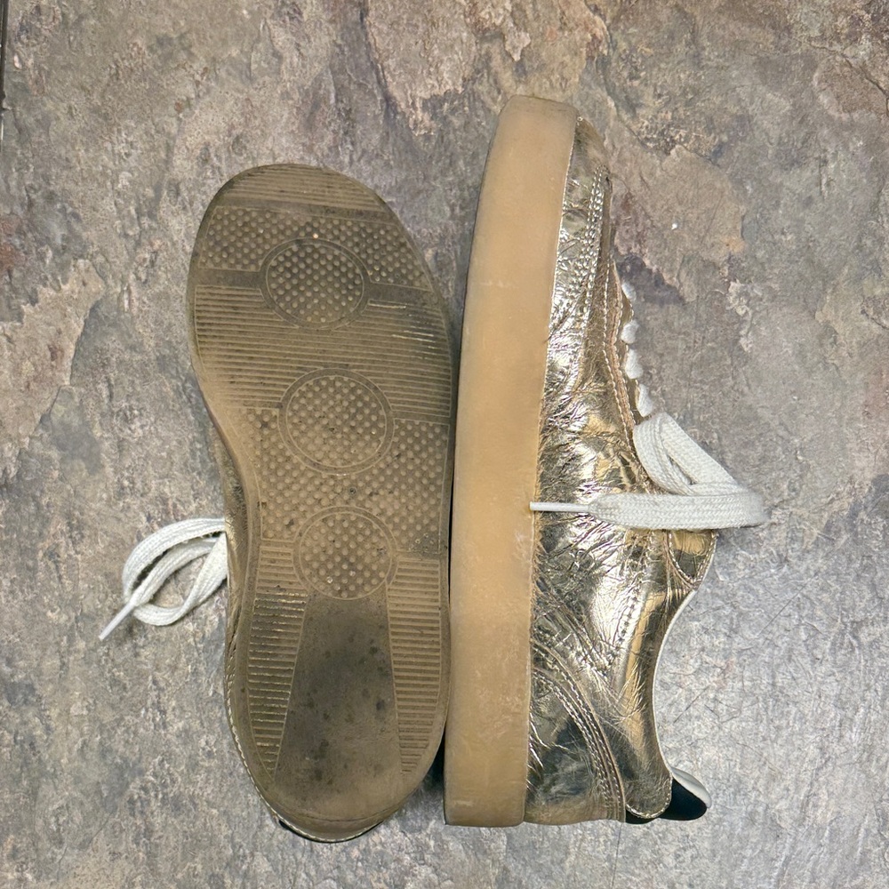 Steve Madden Metallic Gold Women's Sneakers - Picture 11 of 11